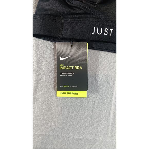 Nike Sports Bra Black Swoosh CW7273-010 Women’s Small Racerback Dri-Fit NWT - Picture 4 of 4